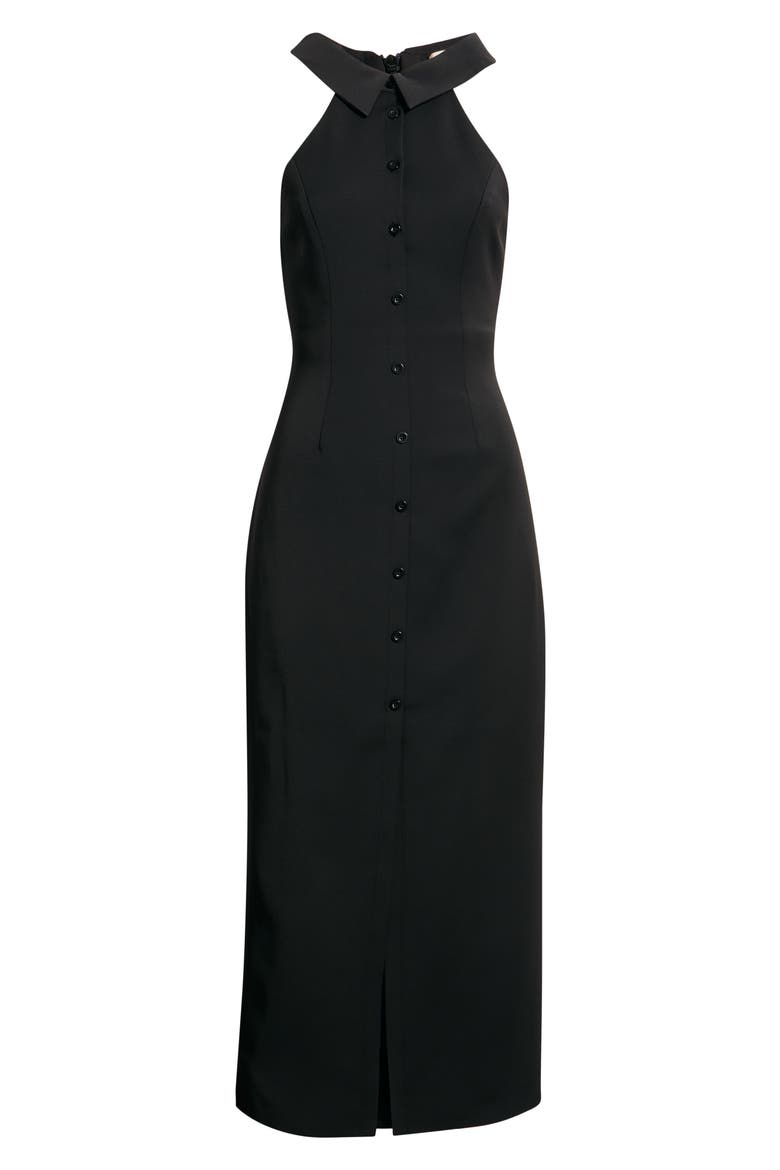 The Ultimate Muse Halter Neck Dress, Alternate, color, BLACK