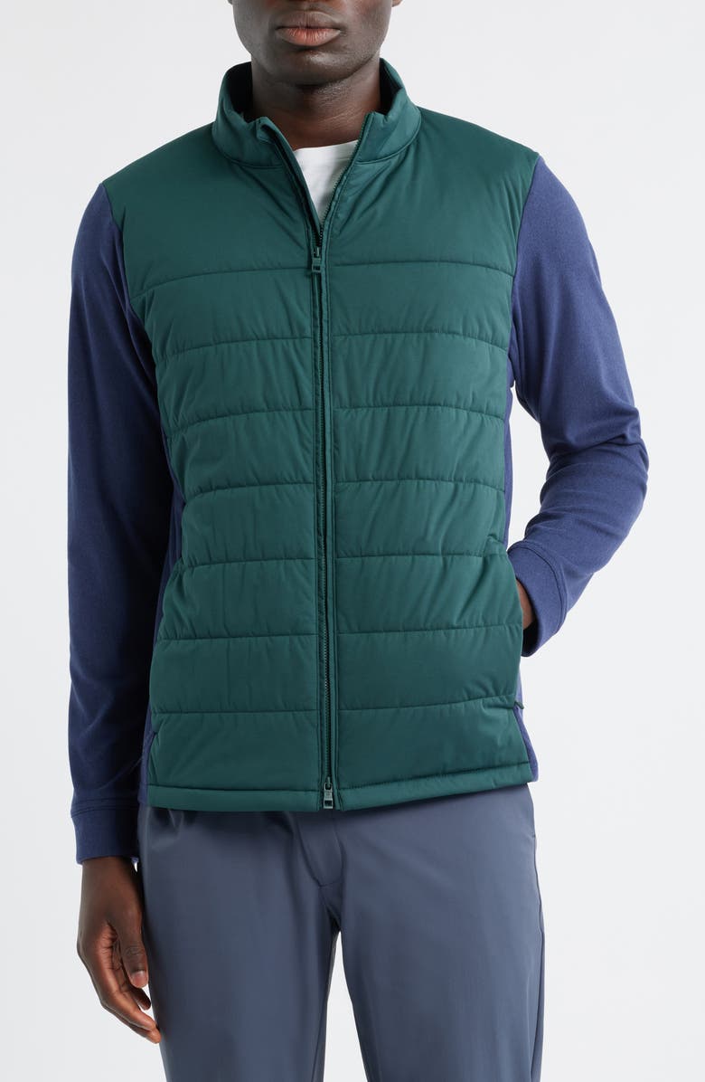 Peter Millar Merge Mixed Media Jacket, Alternate, color, Nordic Pine