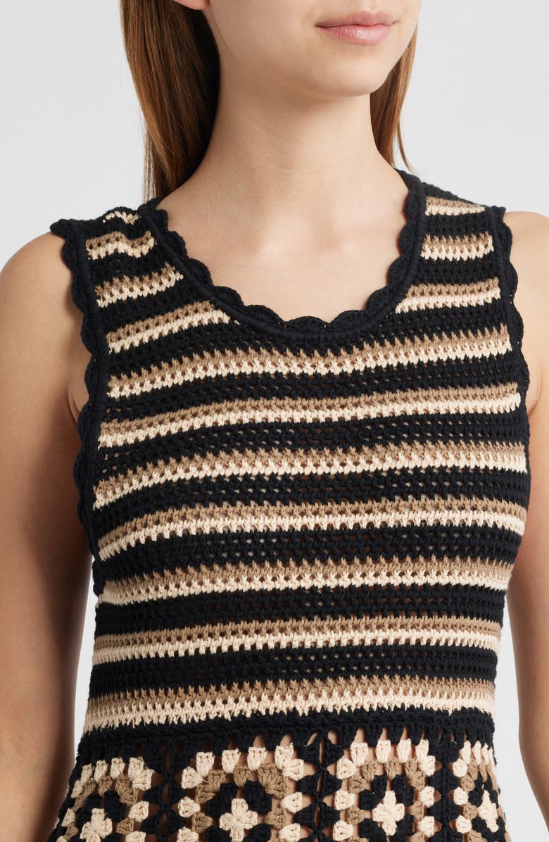 Rails Coco Crochet Midi Dress, Alternate, color, Milos Crochet