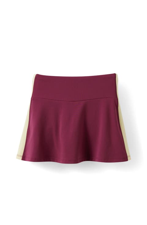 Kid's Soft Stretch Active Side Stripe Skort