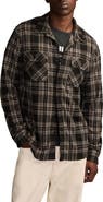 Lucky Brand Soft Knit Jersey Plaid Button-Up Shirt