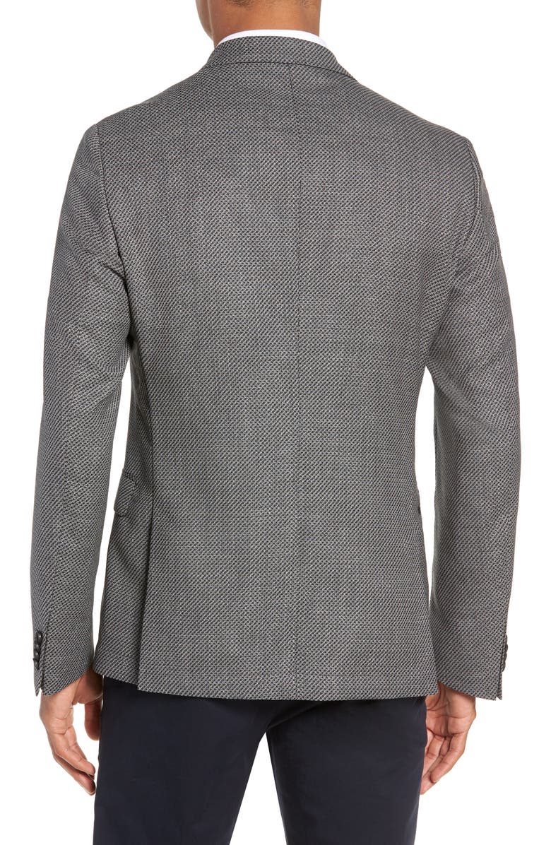 BOSS Nobis Trim Fit Houndstooth Wool Sport Coat, Alternate, color, 