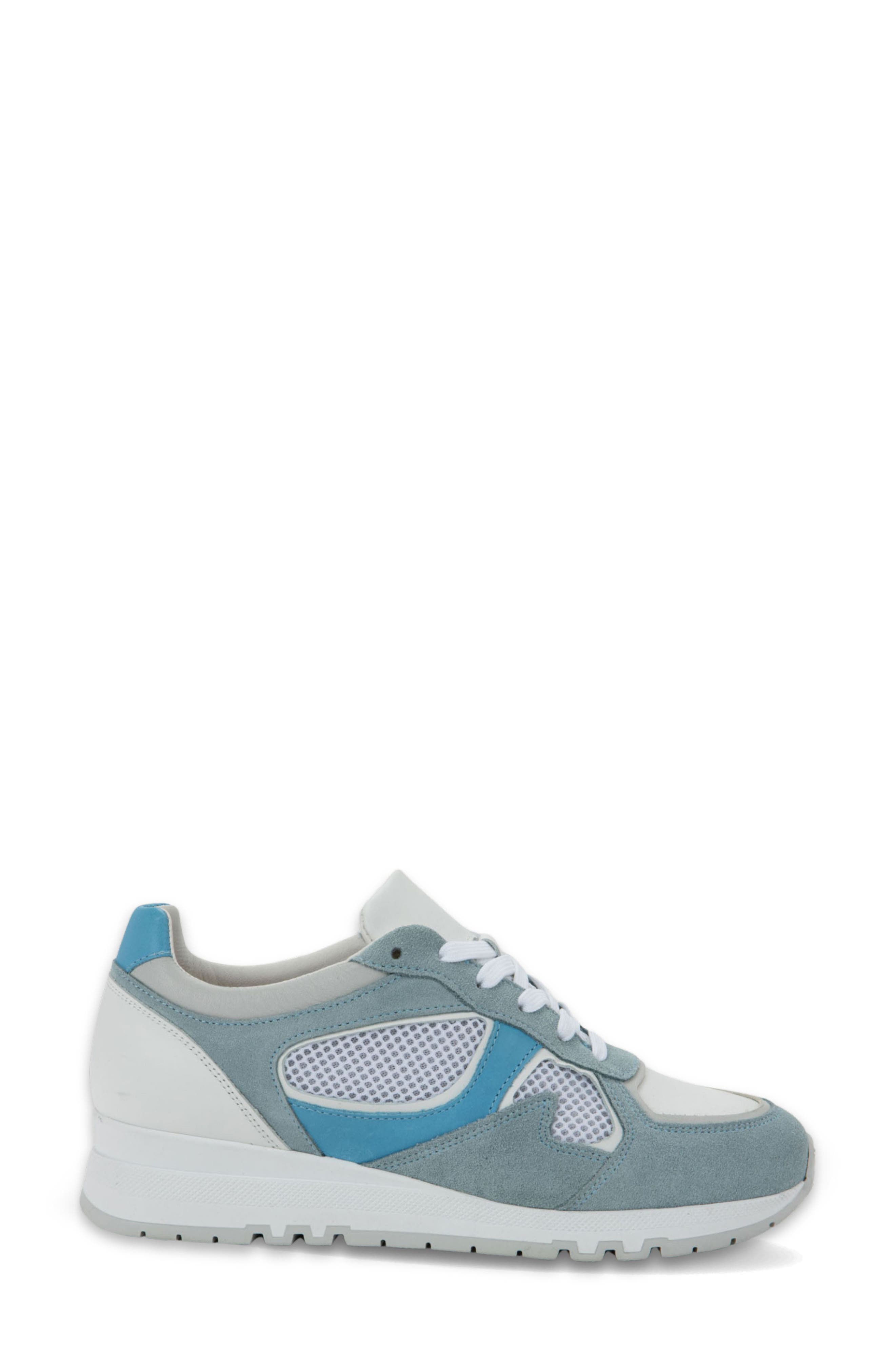 Collins Sneaker, Alternate, color, WHITE/ WHITE/ BLUE COMBO