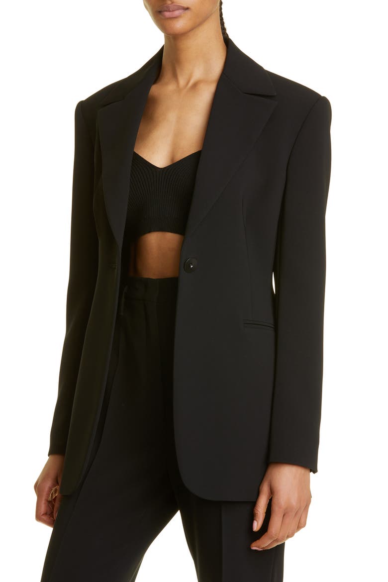 Ethel Suit Jacket, Alternate, color, BLACK