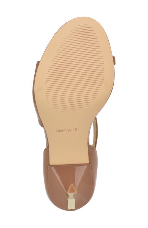 Nine West Shimmy Ankle Strap Sandal In Neutral