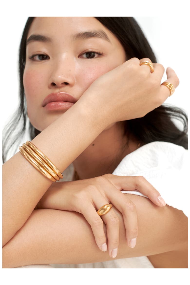 Deia Cuff Bracelet, Alternate, color, 18CT GOLD VERMEIL/ SS