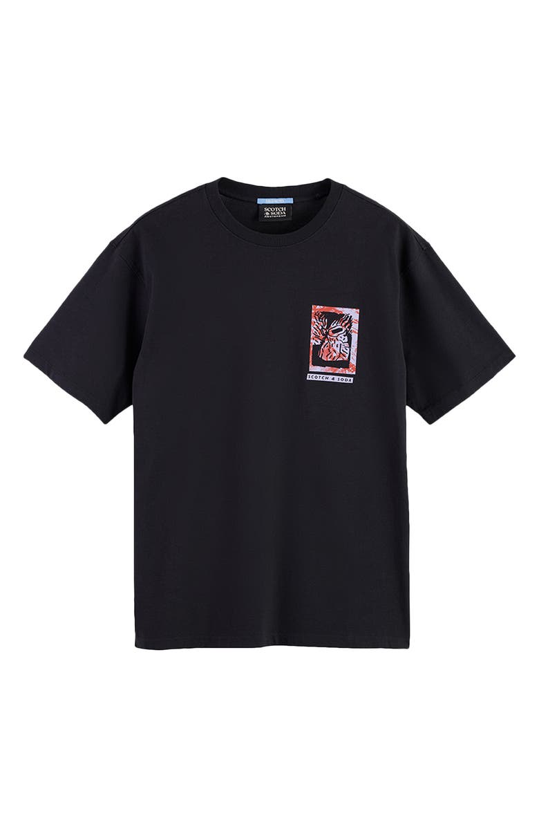 Scotch & Soda Relaxed Fit Hiked It/Liked It Cotton Graphic T-Shirt, Alternate, color, Meteorite