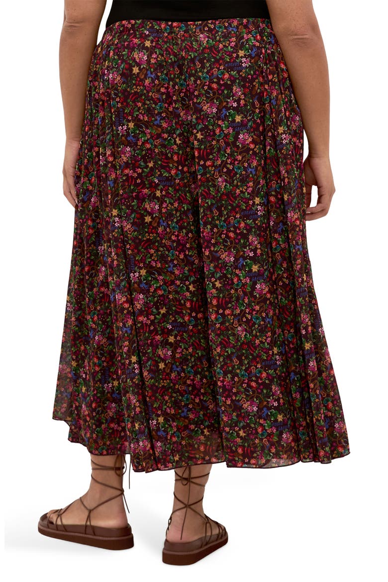 Serena Print Midi Skirt, Alternate, color, RODEO DITSY
