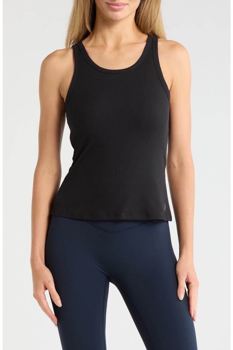 GoWalk® Luxe Rib Tank, Main, color, BOLD BLACK