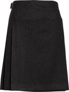 Johnstons of Elgin x Le Kilt Glen Plaid Wool & Cashmere Kilt Skirt