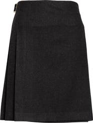 Johnstons of Elgin x Le Kilt Glen Plaid Wool & Cashmere Kilt Skirt