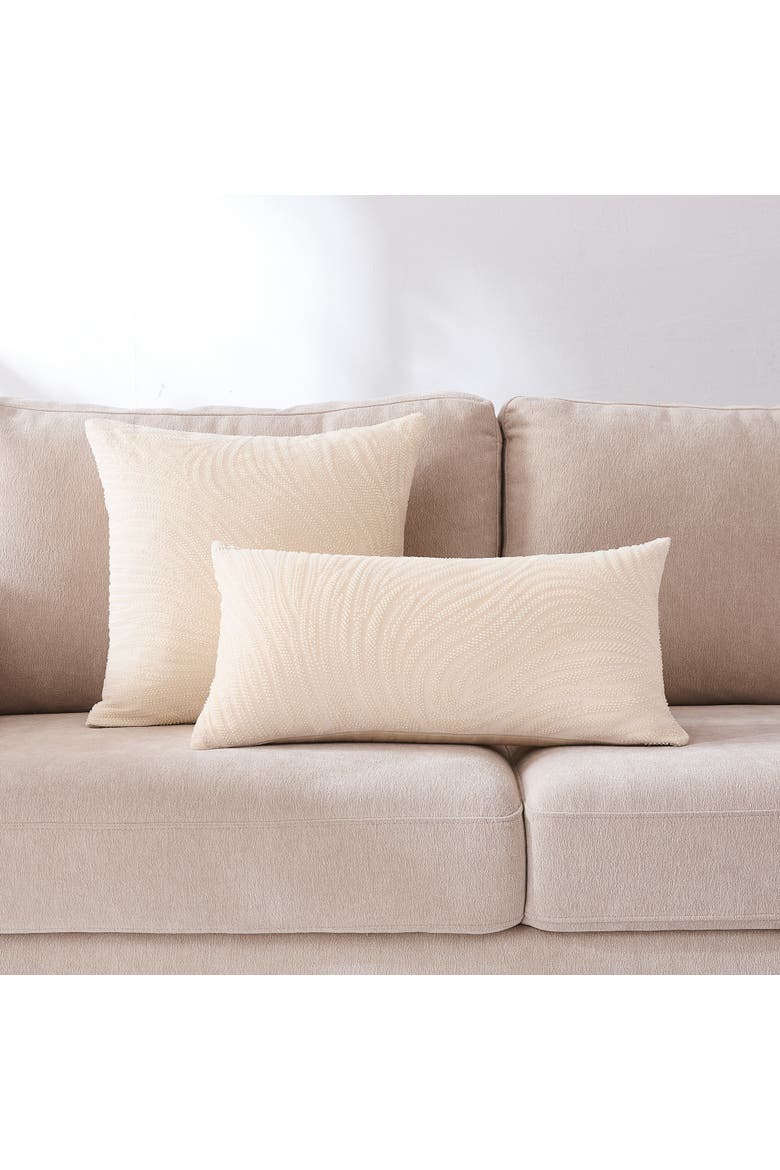 Swirls & Gills Pillow Cover, Alternate, color, Cream