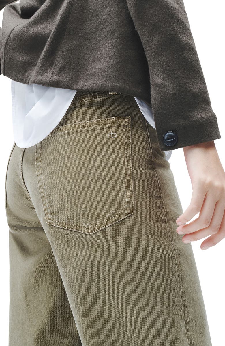 rag & bone Andi Raw Hem Crop Wide Leg Jeans, Alternate, color, 