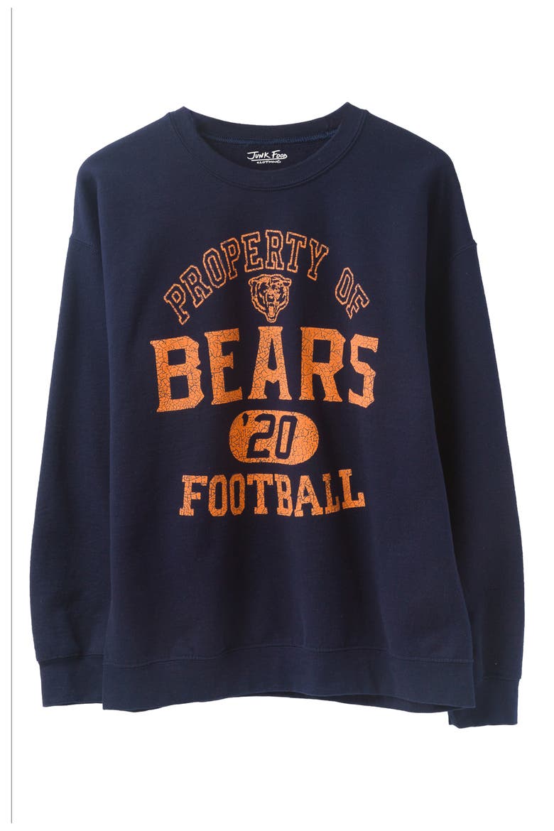 Chicago Bears Property of Flea Market Crewneck Sweatshirt, Main, color, NAVY