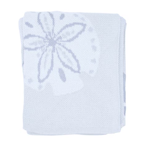 Sand Dollar Pattern Indoor and Outdoor Throw Blanket