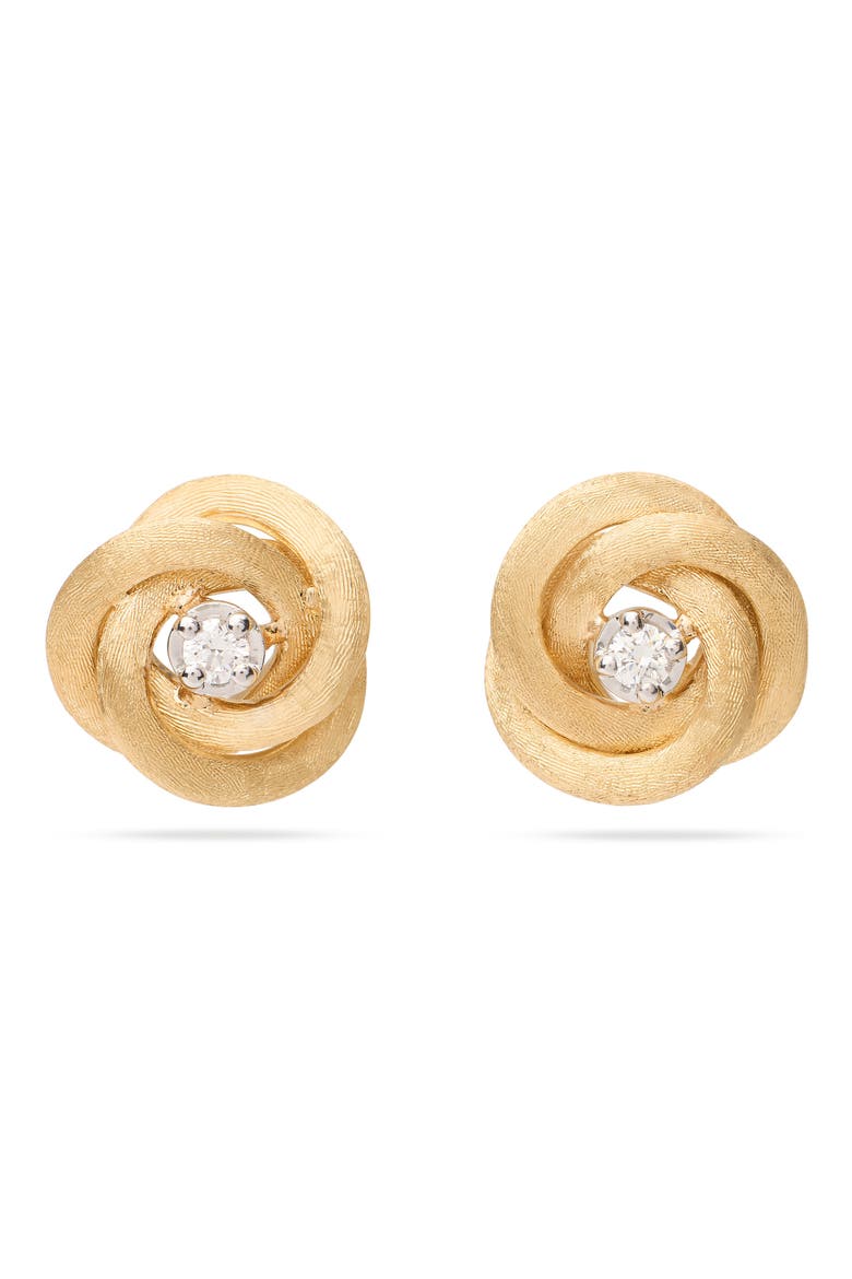 Jaipur Diamond Stud Earrings, Main, color, YELLOW GOLD