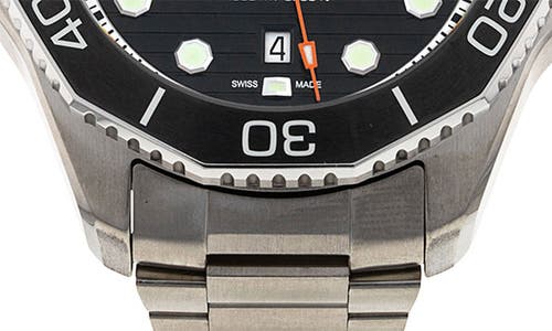 Shop Watchfinder & Co. Tag Heuer  Aquaracer Bracelet Watch, 45mm In Black