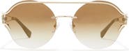 Versace 61mm Round Mirror Sunglasses