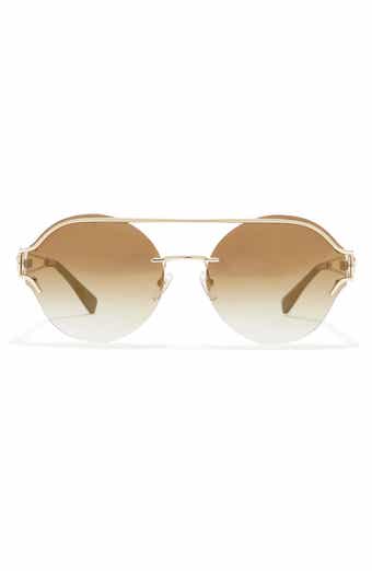 Versace 61mm Round Mirror Sunglasses