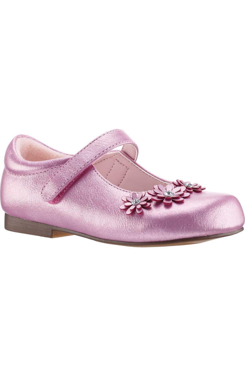 Nina Kids' Daisy Mary Jane Flat, Main, color, Light Pink Shimmer