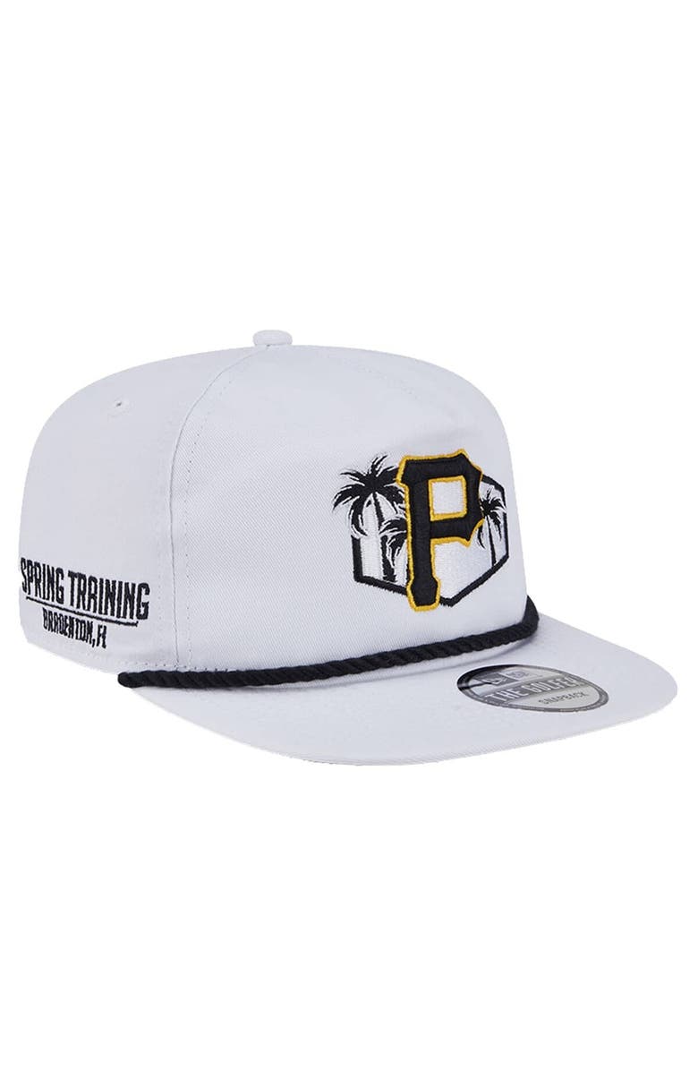 New Era Men's New Era  White Pittsburgh Pirates  Palm Golfer Snapback Hat, Main, color, 