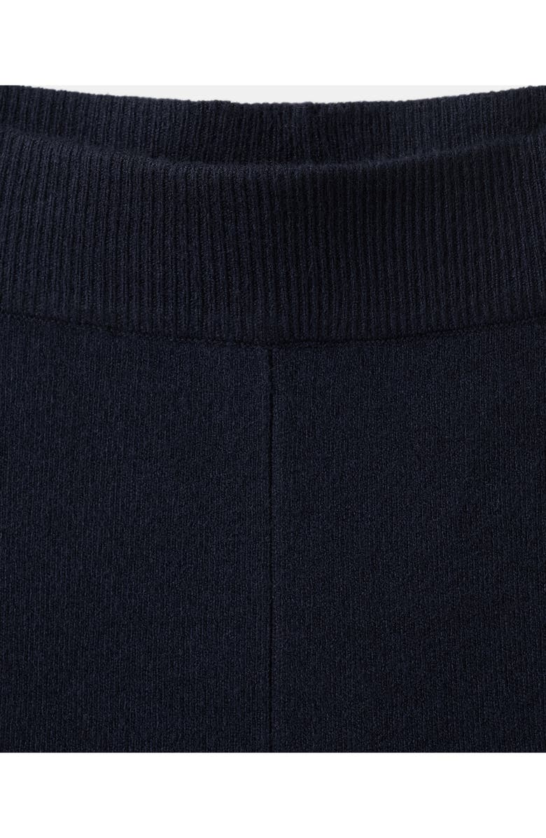 MANGO Contrast Stripe Straight Leg Pants, Alternate, color, Navy