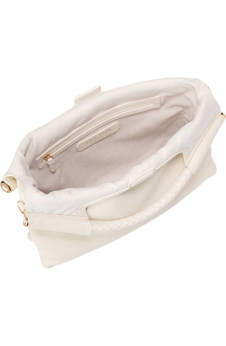 Cole Haan Carolyn Leather Foldover Tote, Alternate, color, Ivory