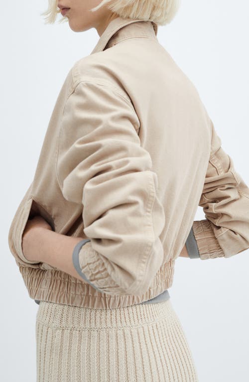 Mango Denim Bomber Jacket