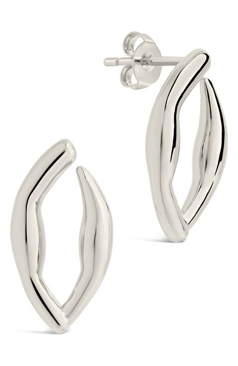 Sharee Contoured Stud Earrings