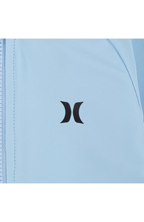 Hurley Two-piece Rashguard Swimsuit In Blue