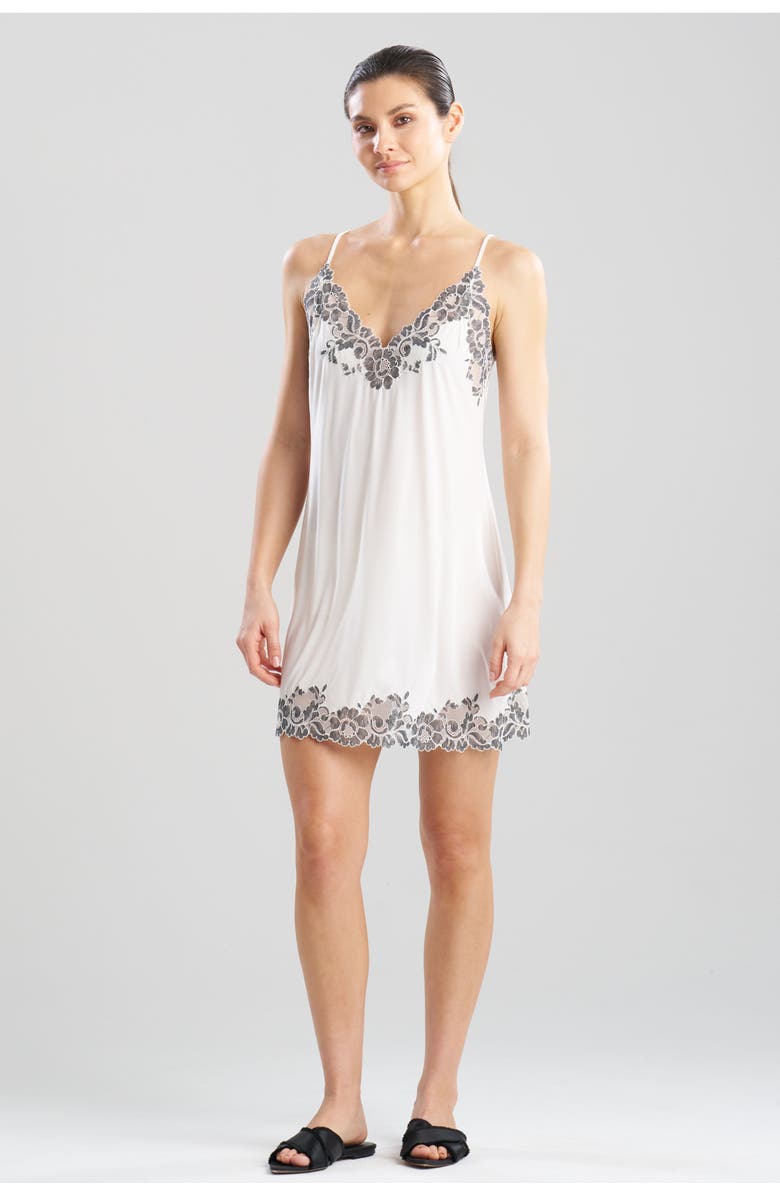 Natori Peony Enchant Chemise, Main, color, Ivory