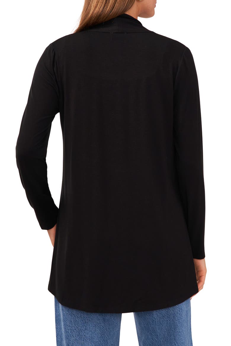 Open Front Cardigan, Alternate, color, RICH BLACK