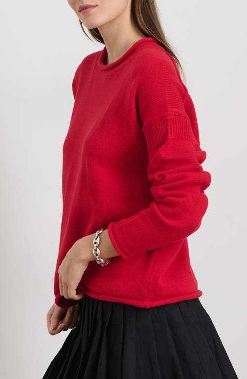 ALEX MILL ALEX MILL MARINER ROLL EDGE COTTON SWEATER