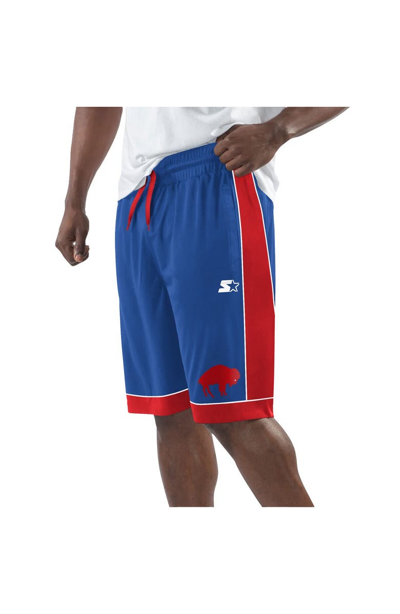 STARTER Men's Starter Royal/Red Buffalo Bills Vintage Fan Favorite Shorts, Alternate, color, 