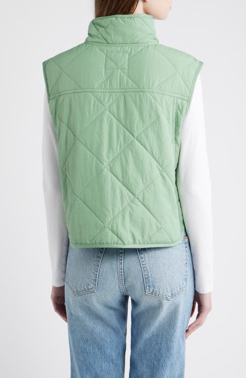 Thread & Supply Lightweight Puffer Vest In Green