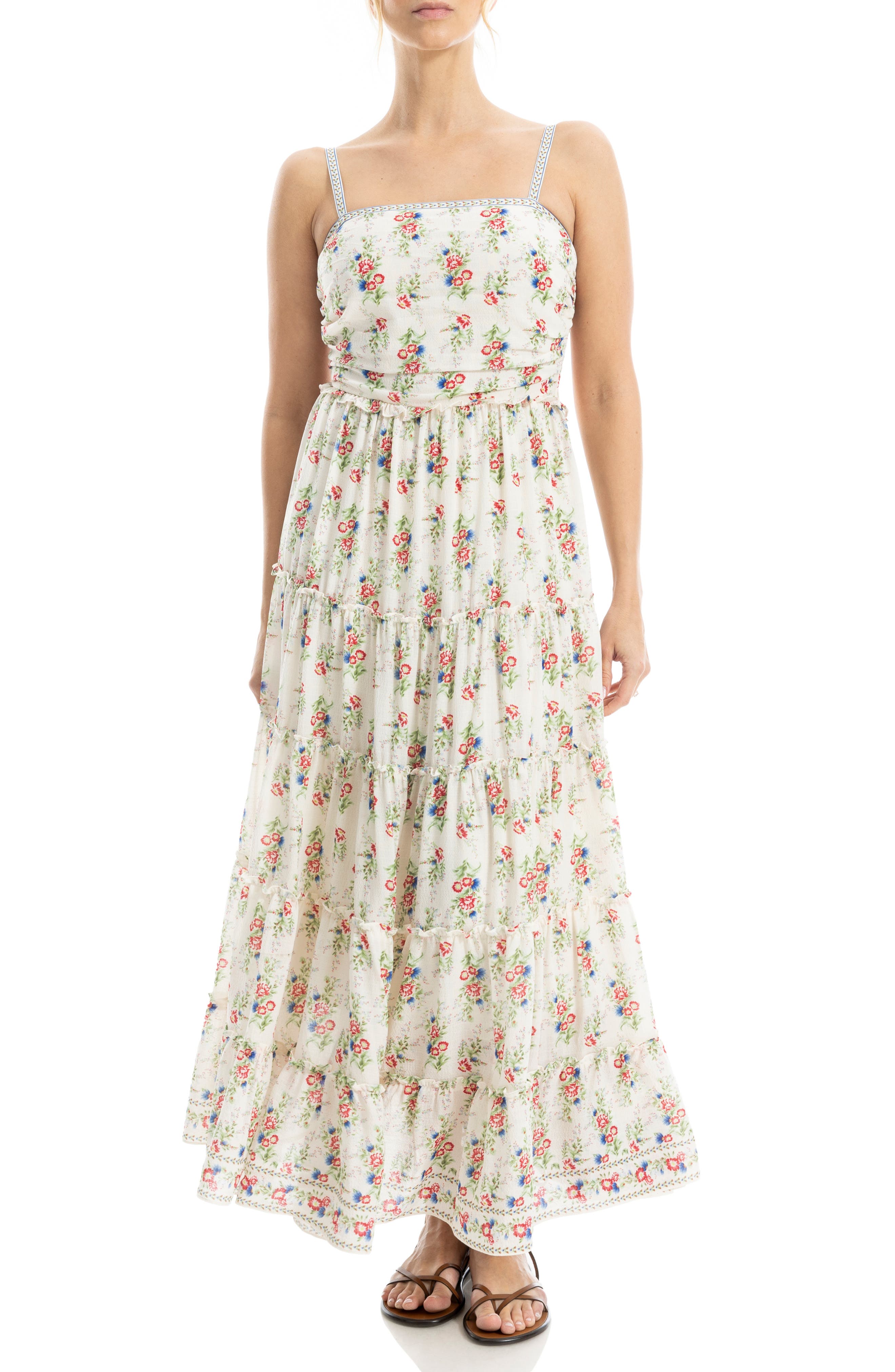 MAX STUDIO Floral Print Maxi Dress