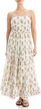 MAX STUDIO Floral Print Maxi Dress