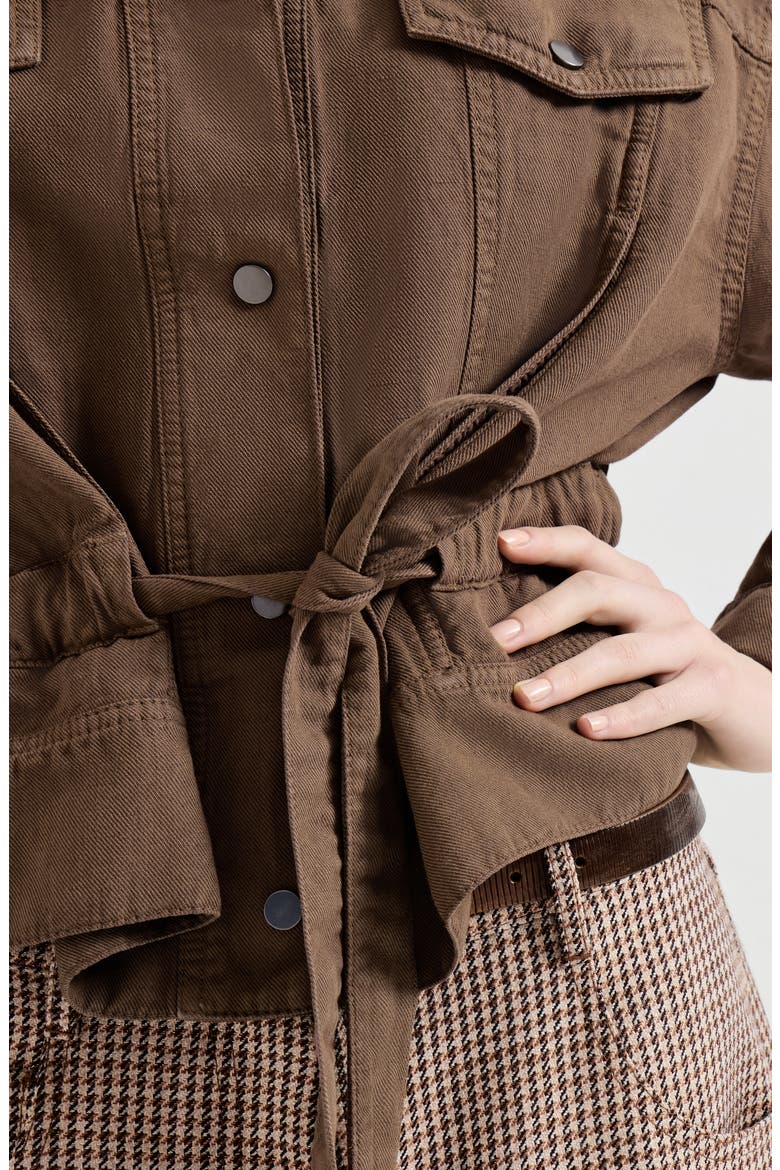 Garment-dyed cover outerwear jacket, Alternate, color, Cigar