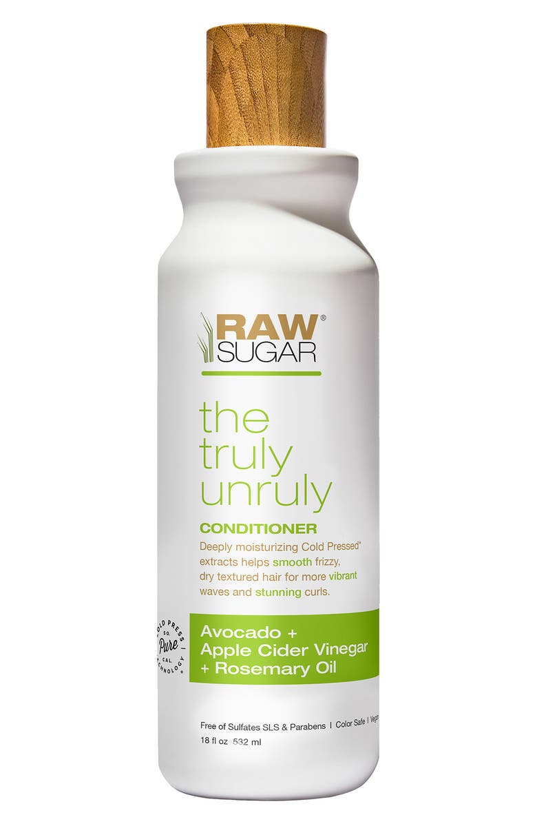 RAW SUGAR The Truly Unruly Conditioner Avocado + Apple Cider Vinegar + Rosemary Oil, Main, color, 