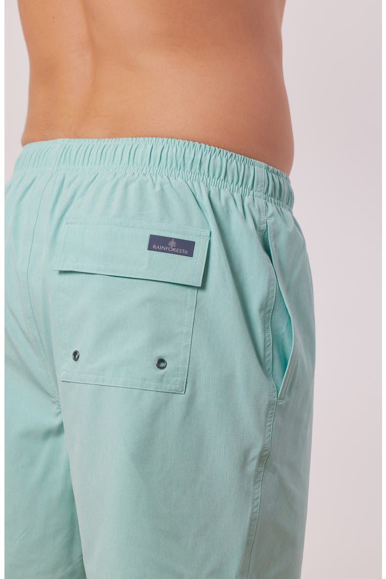 Not Your Average Solid Swim Trunks, Alternate, color, ARUBA BLUE