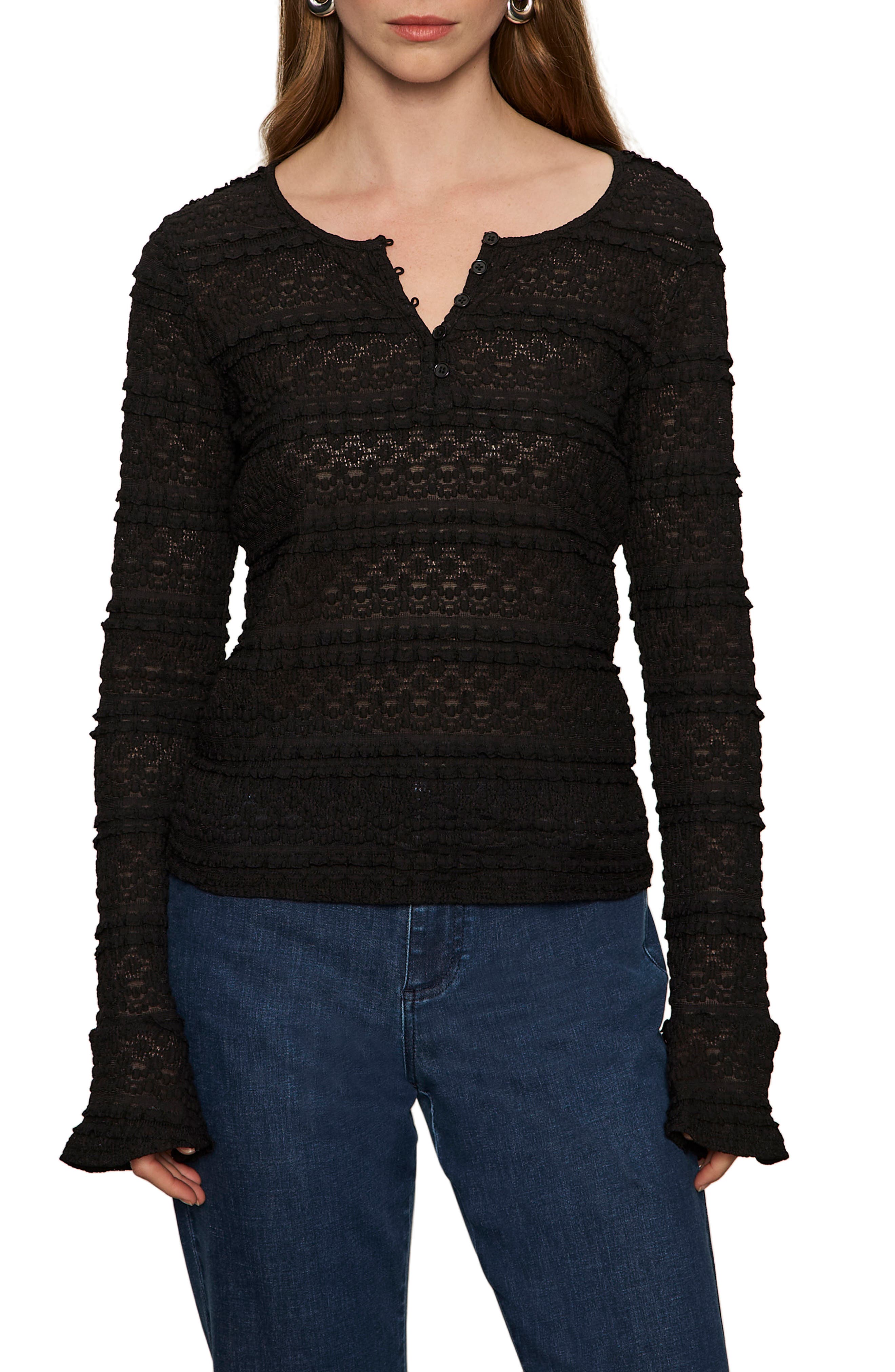 Sanctuary Lovely Lace Henley