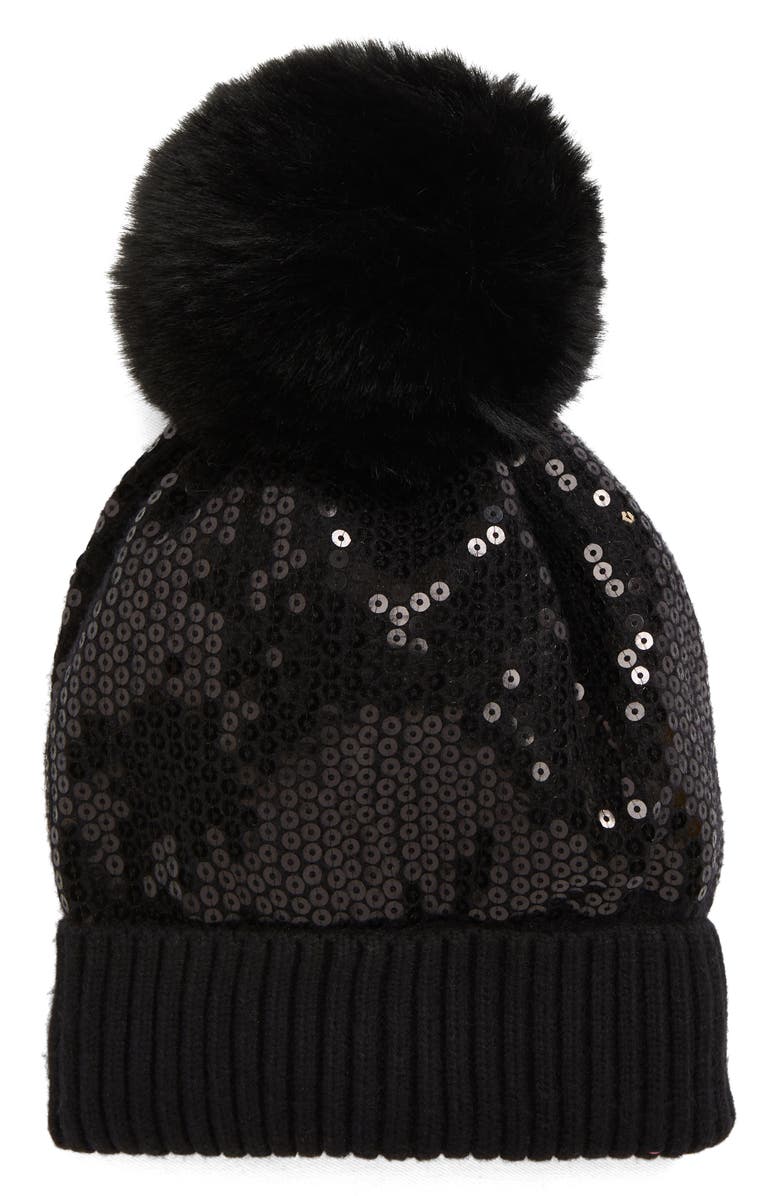 Tasha Sequin Beanie, Main, color, 