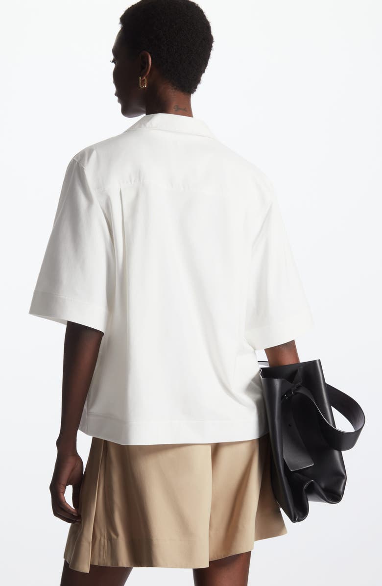 COS Boxy Short Sleeve Button-Up Shirt, Alternate, color,