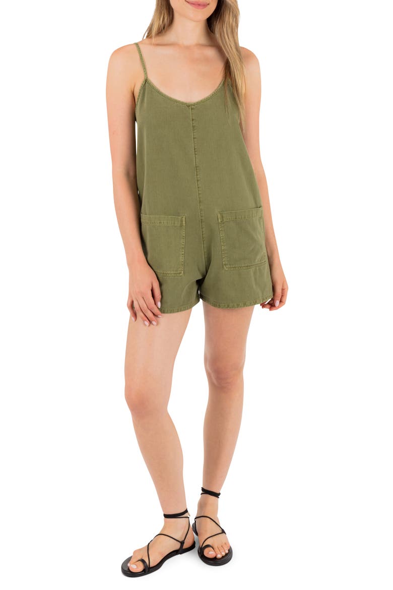 Wavy Days Romper, Main, color, VINTAGE MOSS