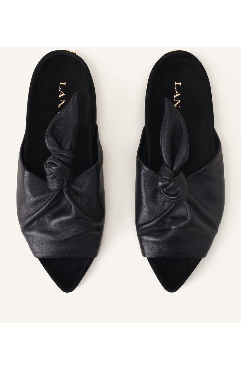 Lanvin Cocoon Flat Leather Mule, Alternate, color, Black