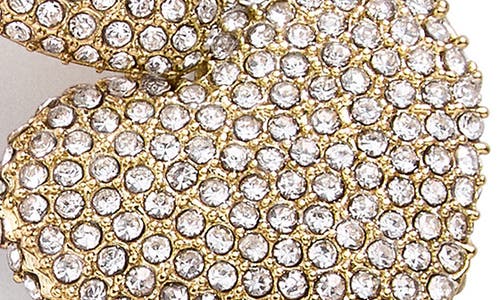 Baublebar Harley Pave Double Heart Statement Earrings In Clear/gold