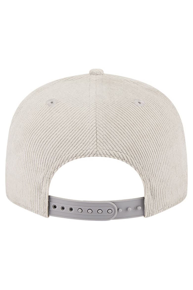 Men's New Era Gray Kansas City Chiefs Cord Rope Corduroy 9FIFTY Snapback Hat, Alternate, color, Gray