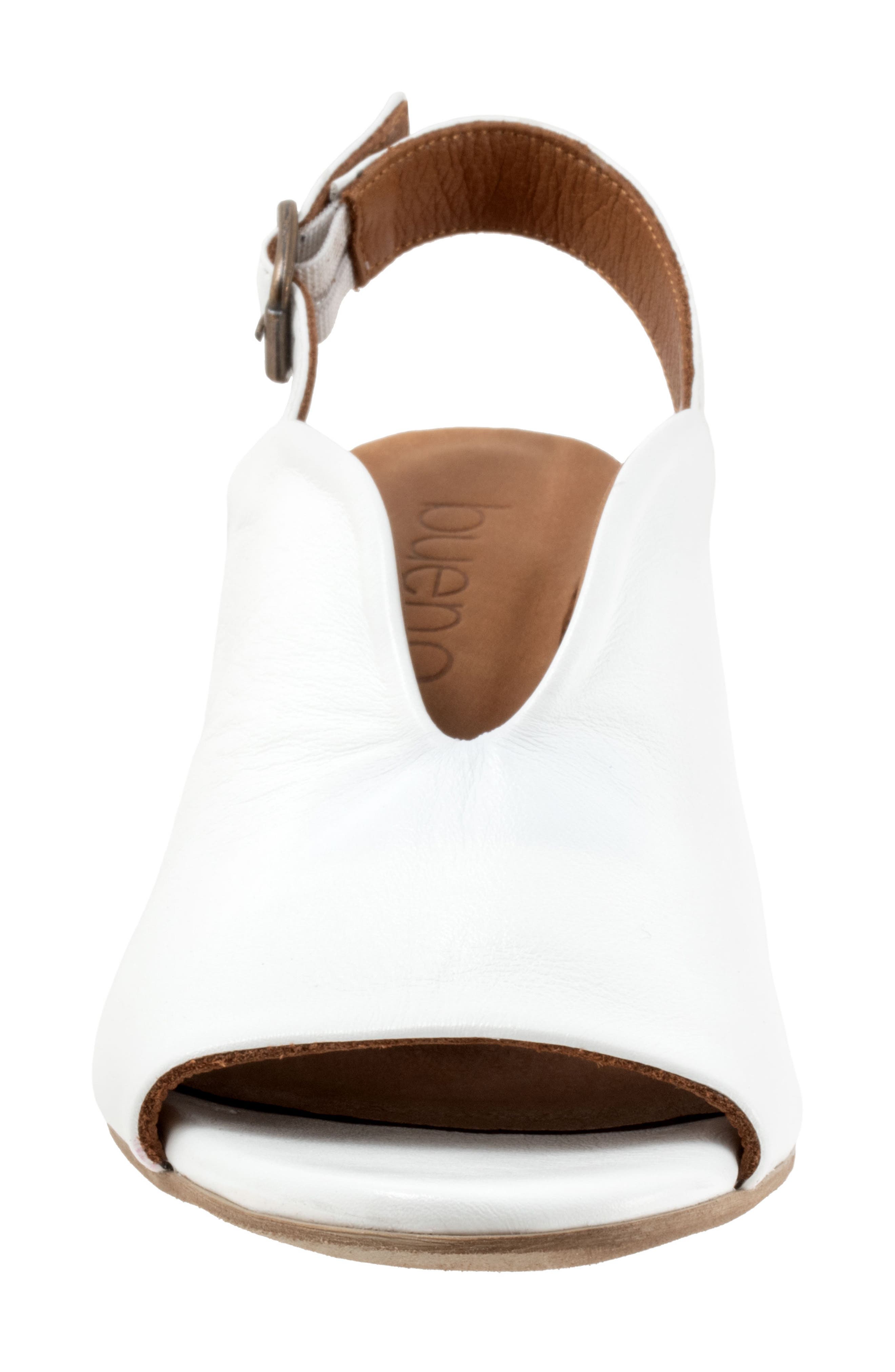 Bueno Clare Slingback Sandal, Alternate, color, White