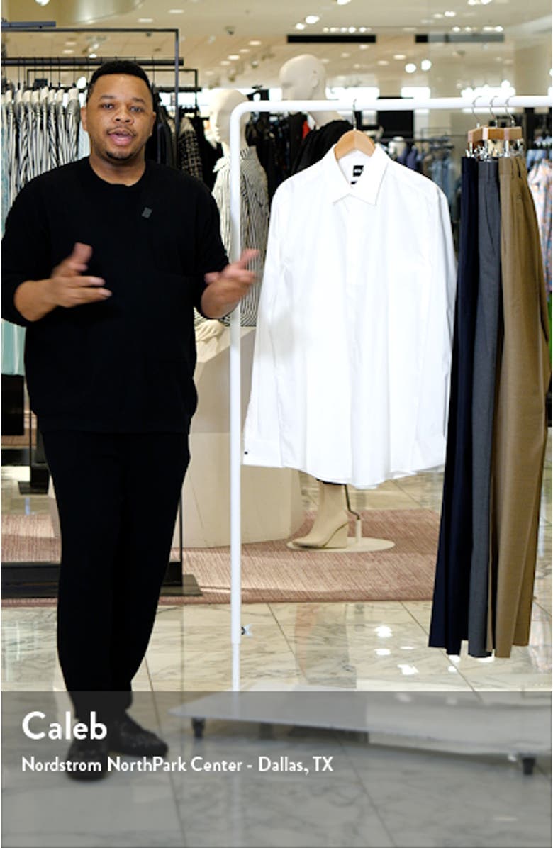 Hank Slim Fit Easy Iron Tuxedo Shirt, sales video thumbnail