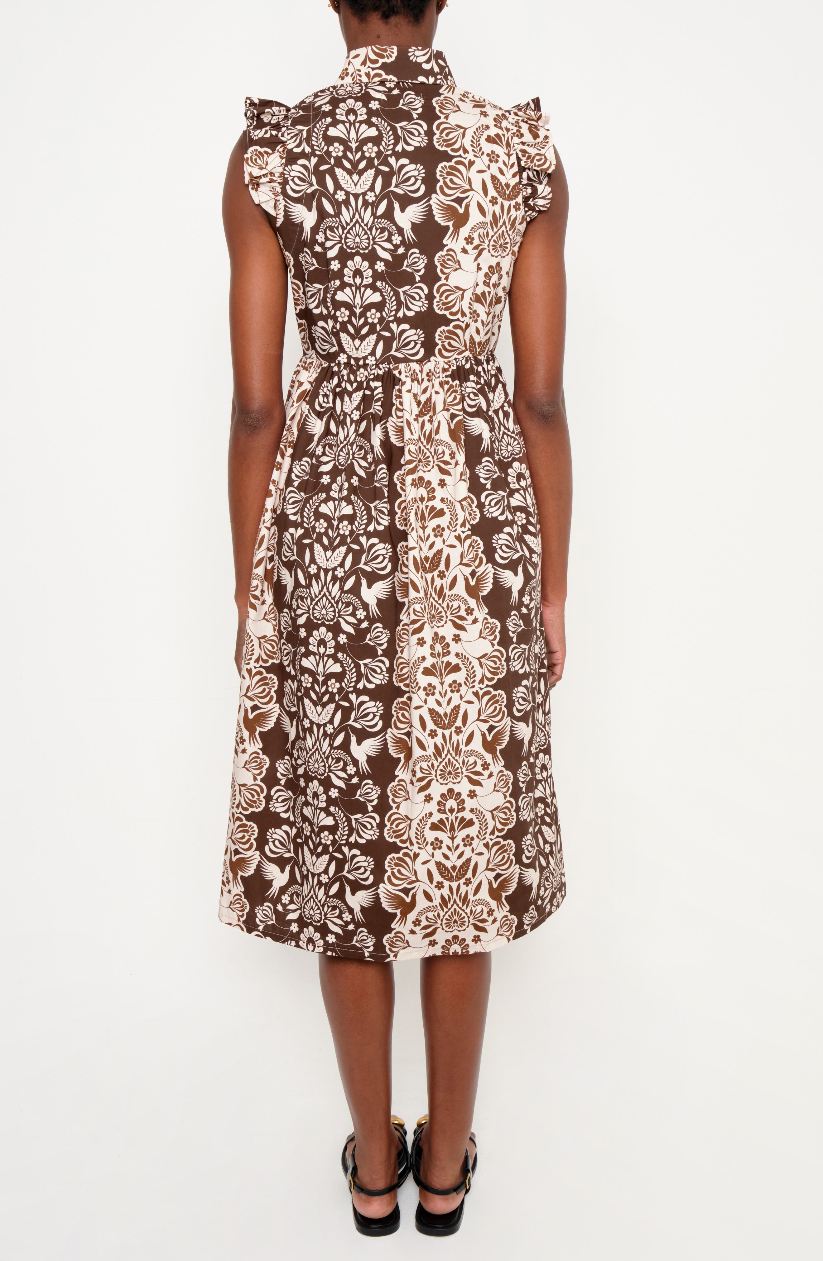 Flying Pier Print Midi Dress - image 2